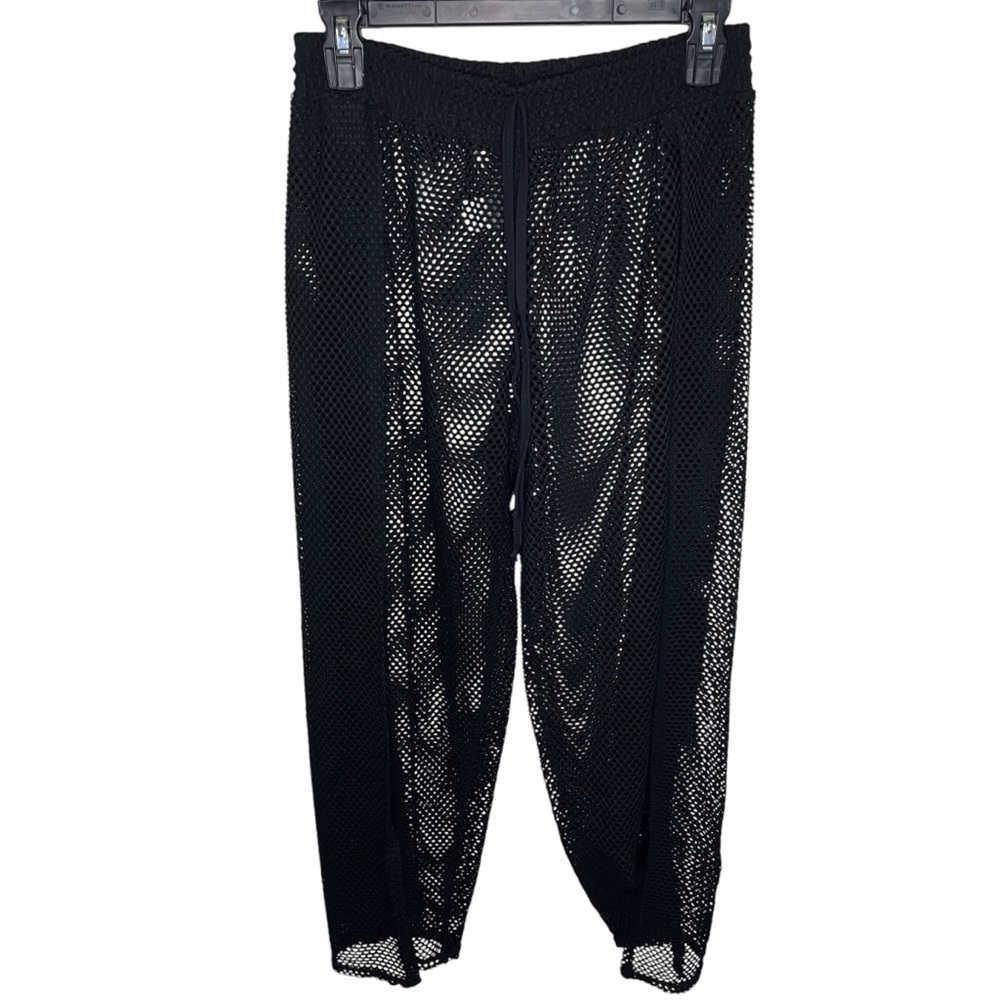 Black Fishnet Crop Top & Pants - Picture 7 of 14